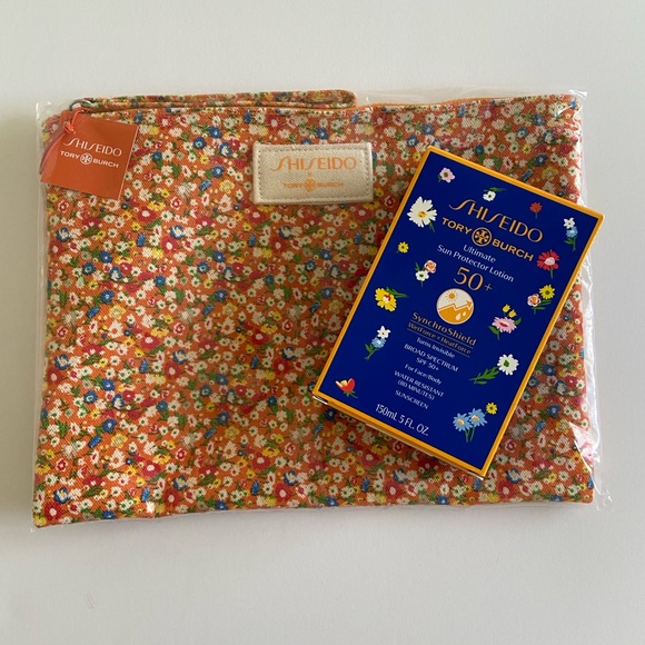 Shiseido x Tory Burch Other - Shiseido x Tory Burch Ultimate Sun Protector Lotion 50+ and Pouch